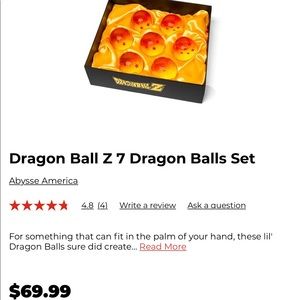 DRAGON BALL Z -DRAGON BALL SET OF 7.